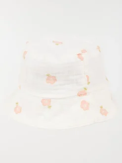 Bob écru double gaze de coton fille