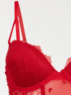 Body dentelle rouge femme (85A-95E)