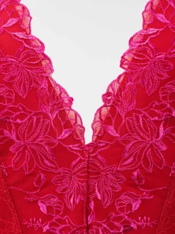 Body dentelle rouge kiss femme (85A-95D)