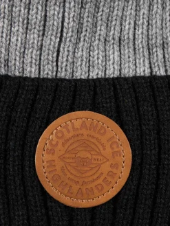 Bonnet doublure polaire gris chiné homme