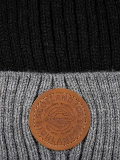 Bonnet doublure polaire noir homme