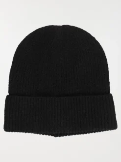Bonnet en tricot noir femme