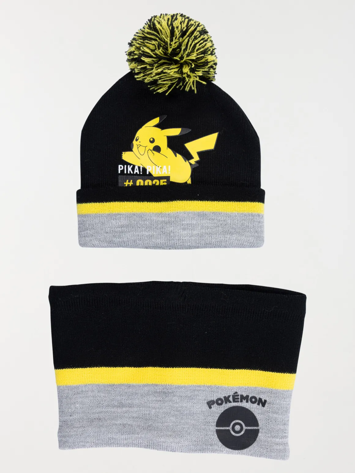 Bonnet et snood Pokémon garçon