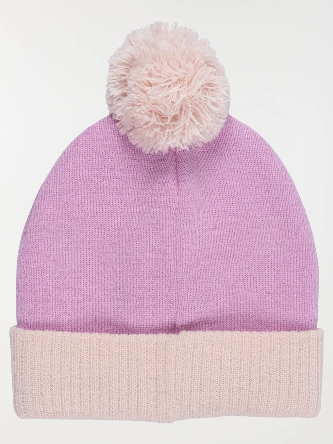 Bonnet fille Angel pompon vieux rose