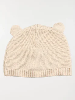 Bonnet naissance écru chiné (0-3M)