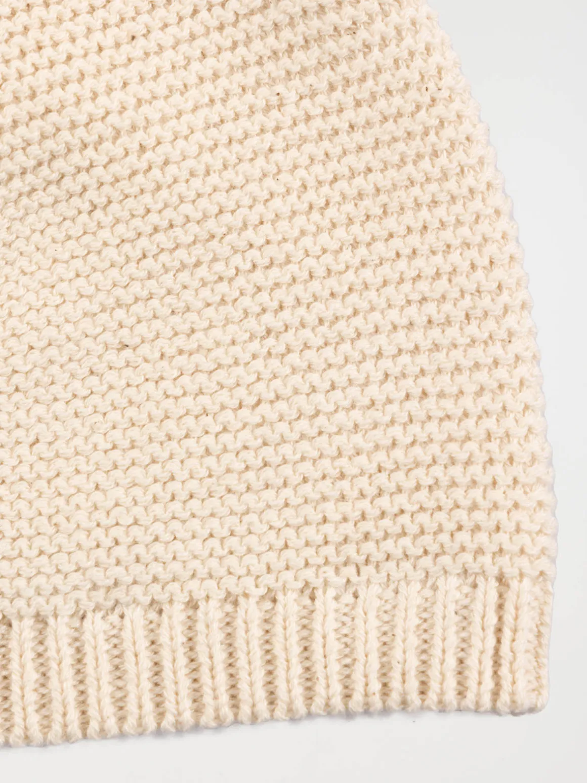 Bonnet naissance écru chiné (0-3M)