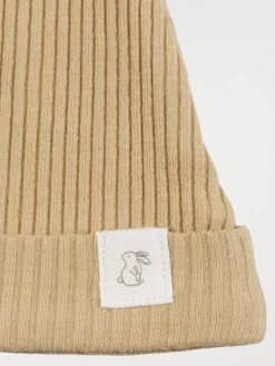 Bonnet naissance lapin sucre roux bébé