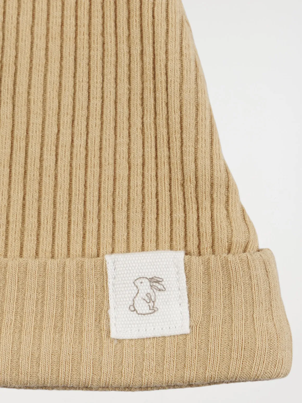 Bonnet naissance lapin sucre roux bébé