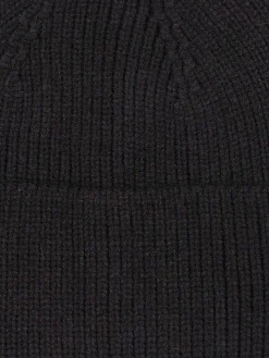 Bonnet noir revers garçon