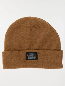 Bonnet revers café homme