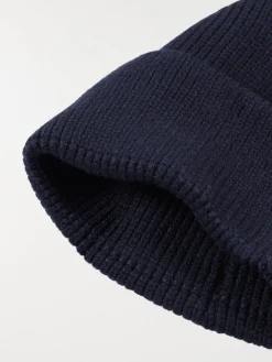 Bonnet revers marine garçon