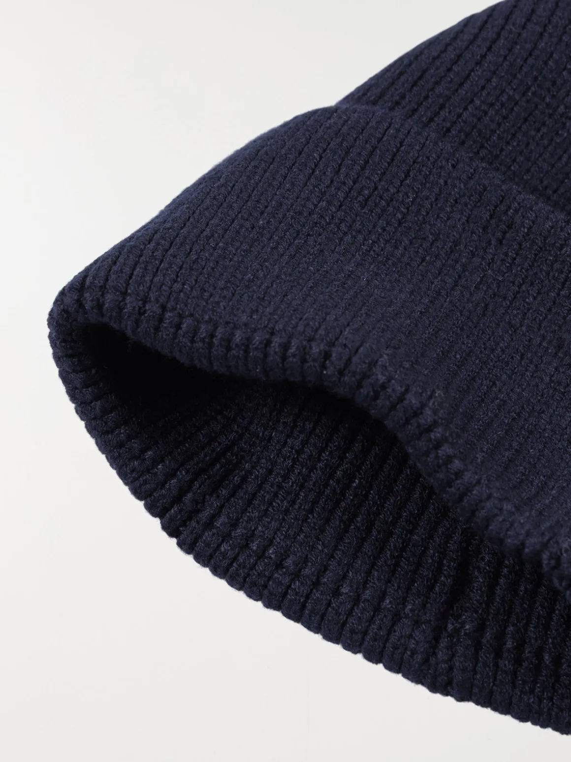 Bonnet revers marine garçon
