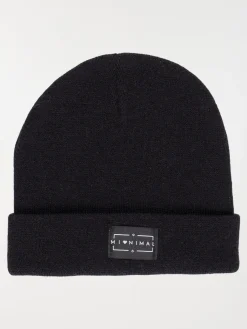 Bonnet revers noir femme