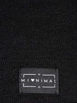Bonnet revers noir femme