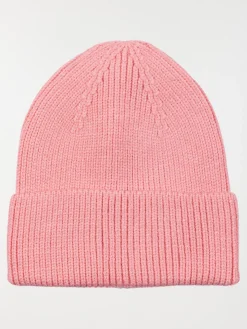 Bonnet revers rose fille