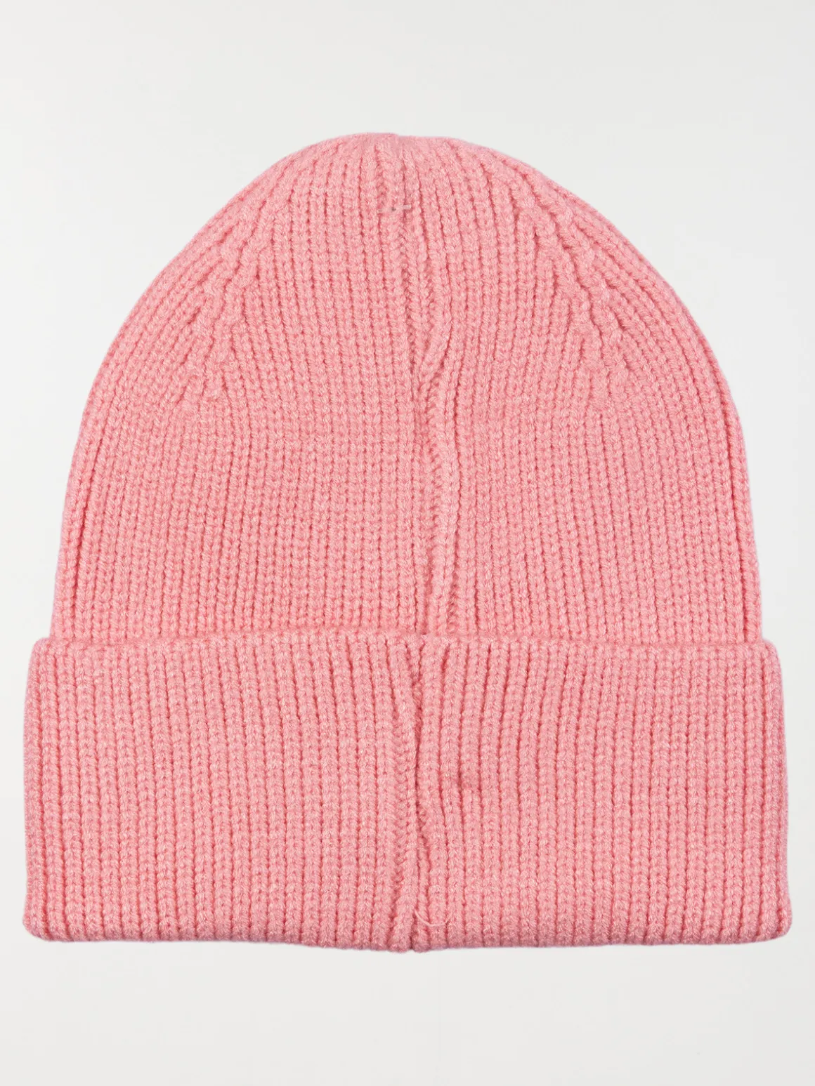 Bonnet revers rose fille