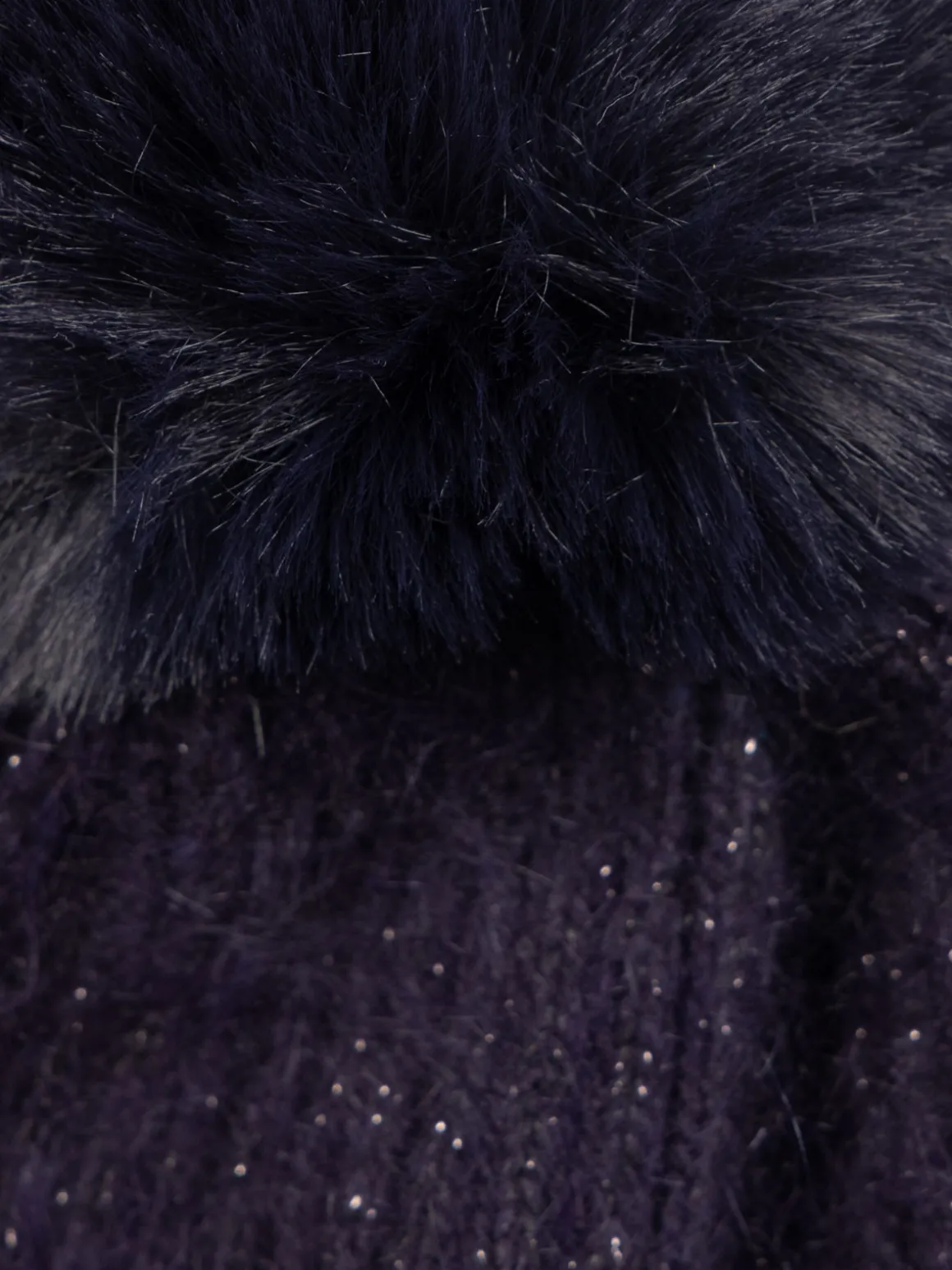 Bonnet sequins et pompon fille
