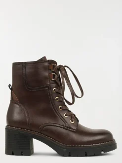 Boots à lacet bordeaux femme (36-41)