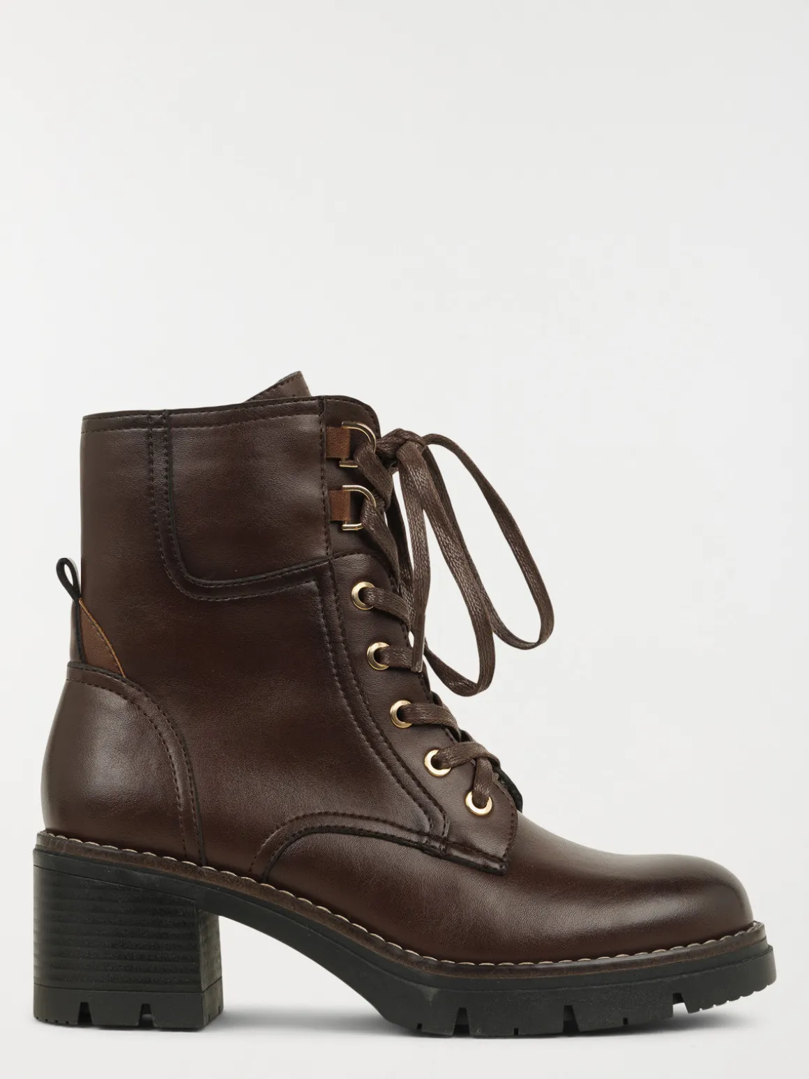 Boots à lacet bordeaux femme (36-41)