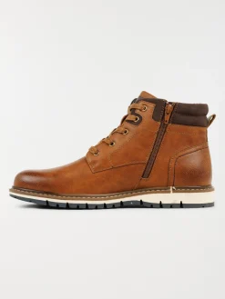 Boots camel lacets homme (40-46)