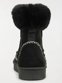 Boots coloris noir femme (36-41)