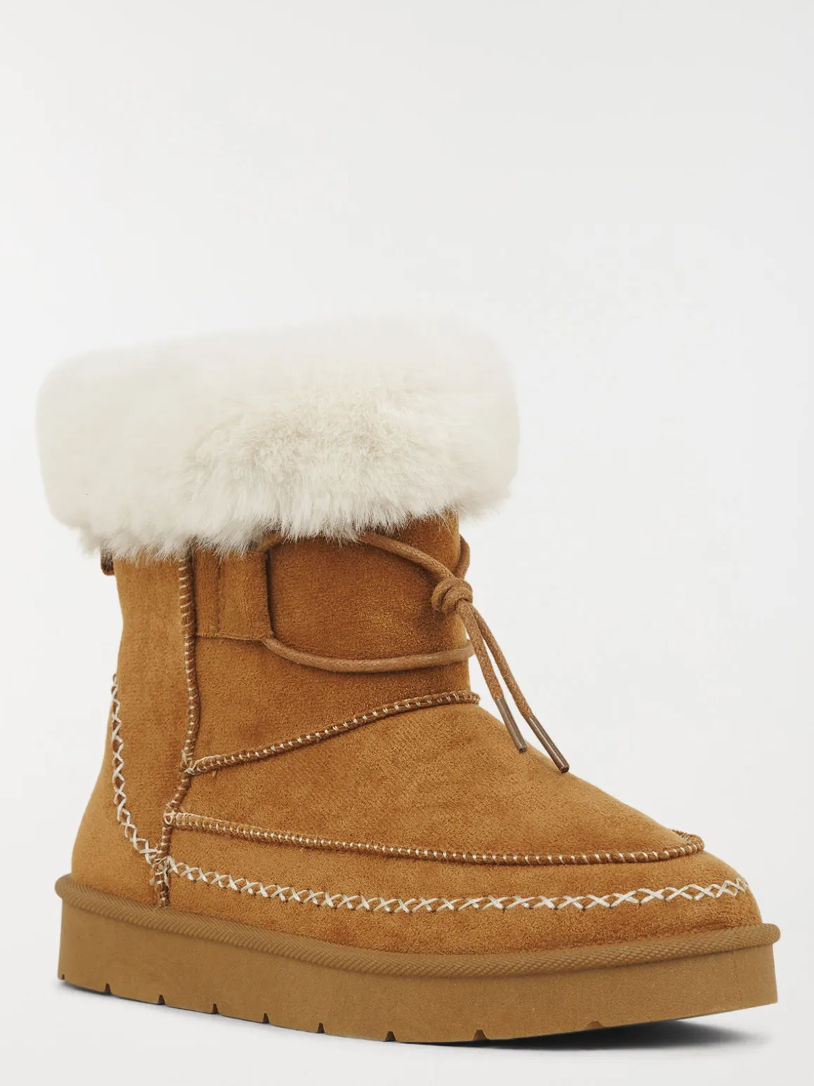 Boots fourrées coloris tan femme (36-41)