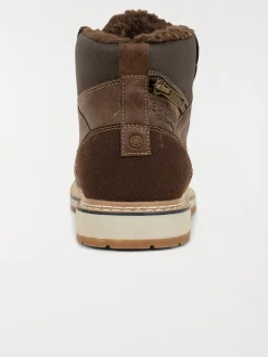 Boots fourrées homme marron (40-46)