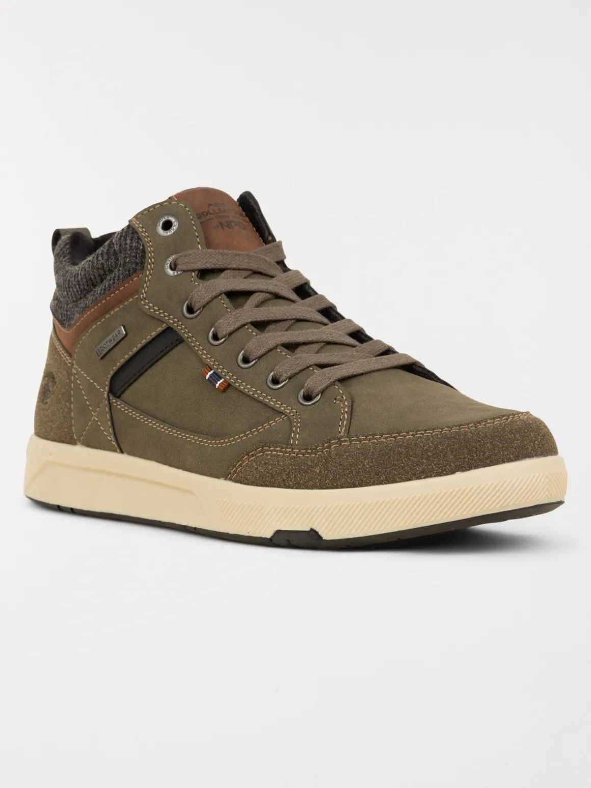 Boots kaki à lacets homme (40-45)