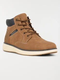 Boots lacets homme camel (40-46)