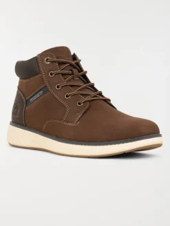 Boots lacets homme marron (40-46)