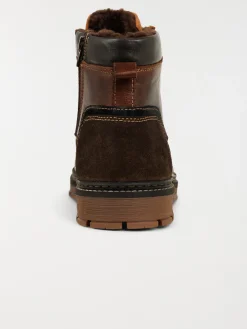 Boots lacets homme tan (41-46)