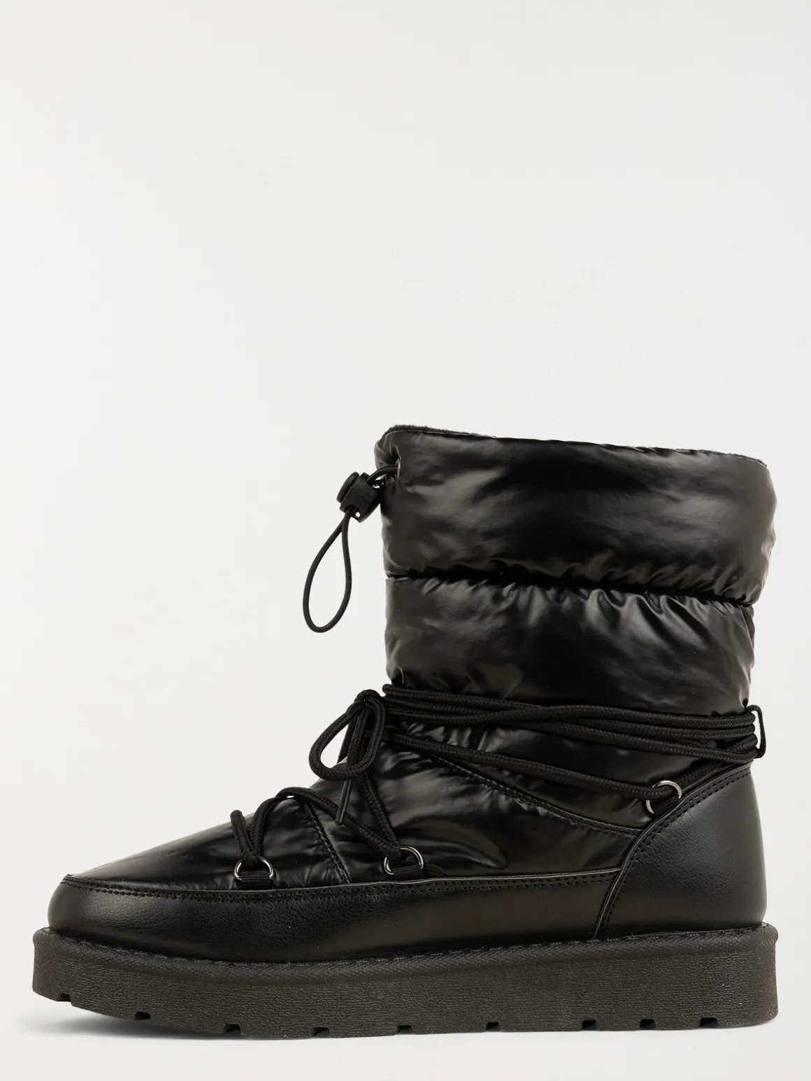 Boots lacets noires femme (36-41)