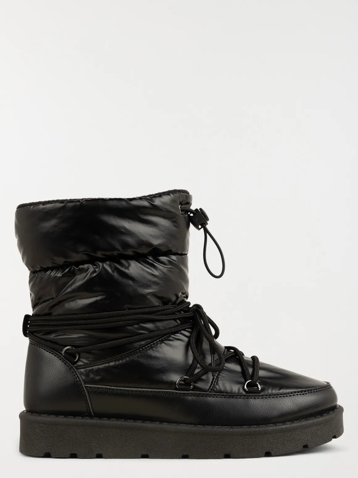 Boots lacets noires femme (36-41)