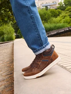 Boots marrons à lacets homme (40-46)