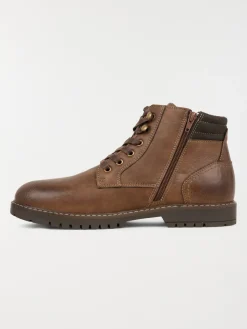 Boots marrons lacets homme (40-46)