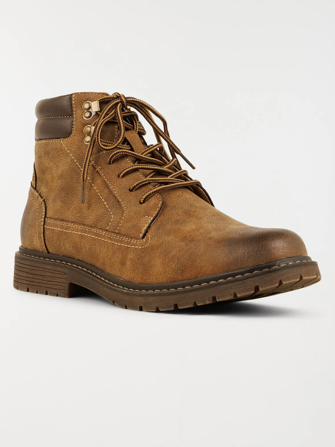 Boots marrons lacets homme (40-46)