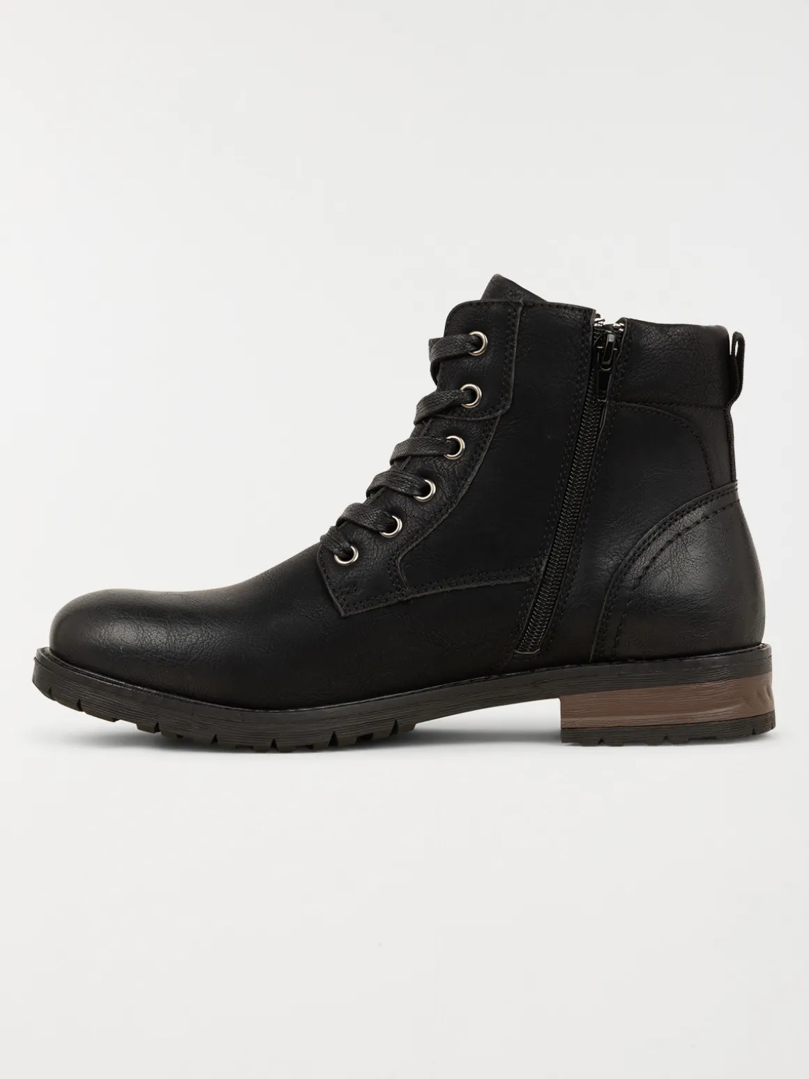 Boots noires lacets homme (40-45)