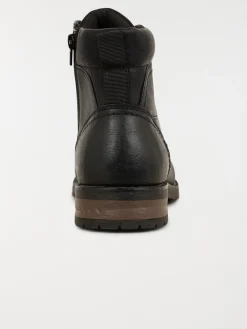 Boots noires lacets homme (40-45)