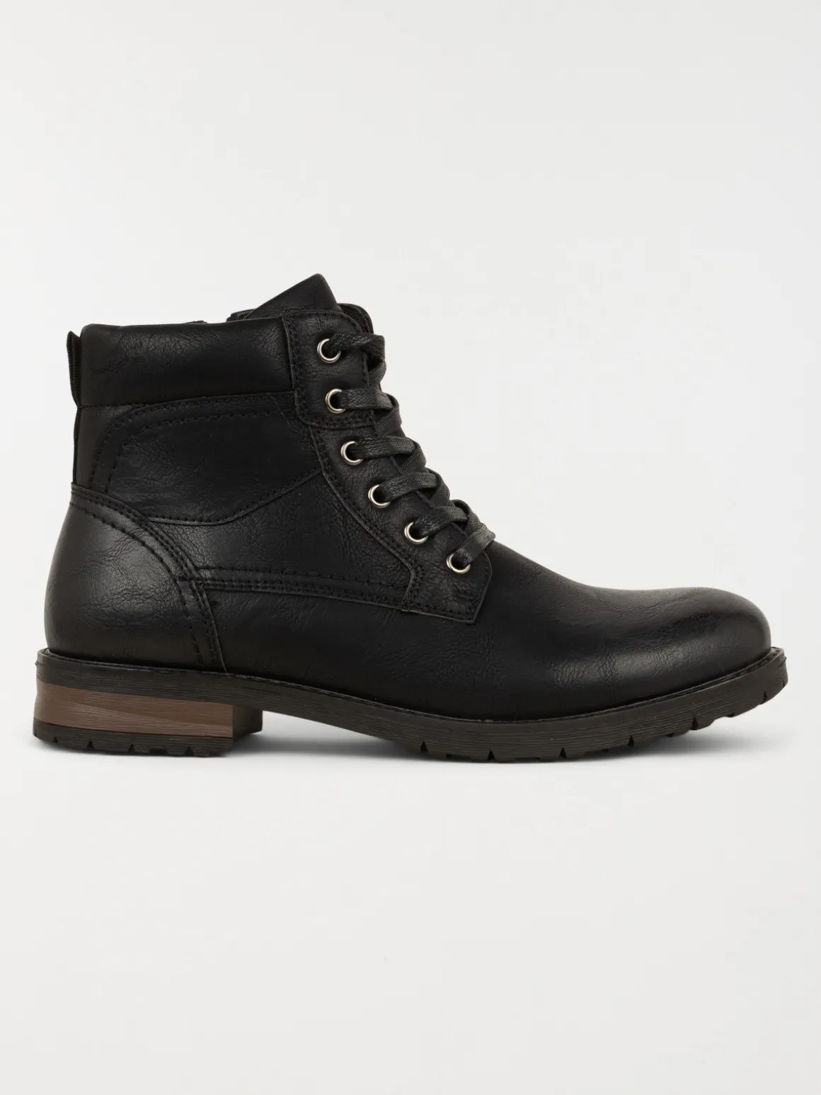 Boots noires lacets homme (40-45)