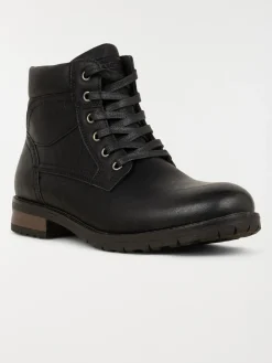 Boots noires lacets homme (40-45)
