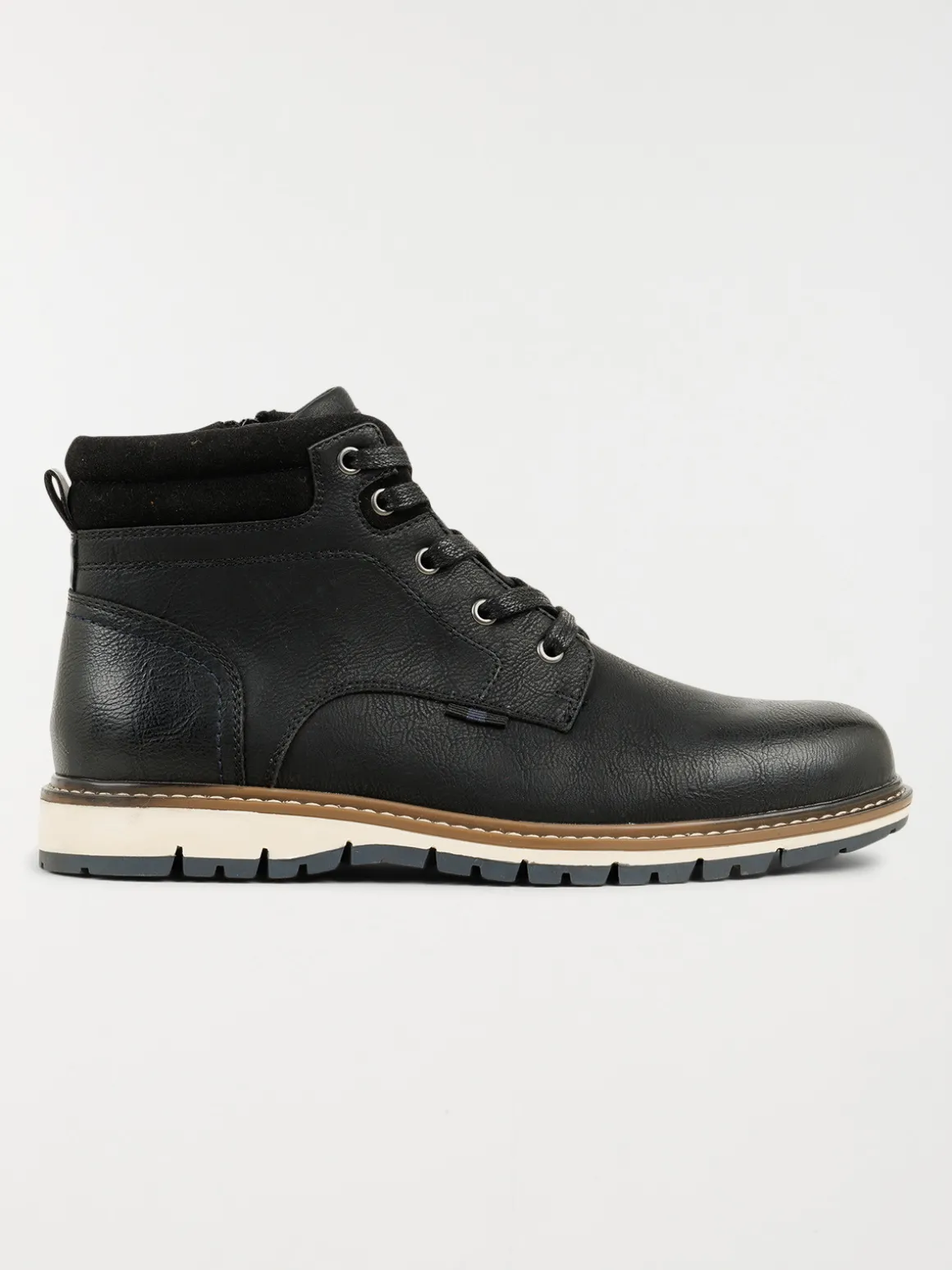 Boots noires lacets homme (40-46)