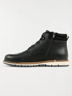 Boots noires lacets homme (40-46)