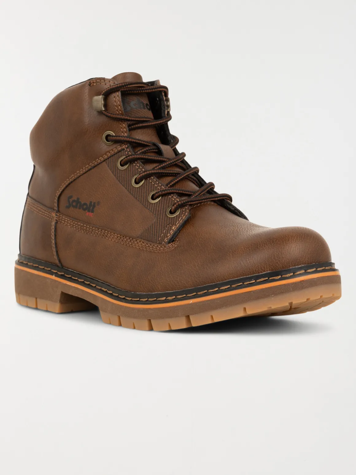 Boots SCHOTT DOCKS marron homme (41-46)