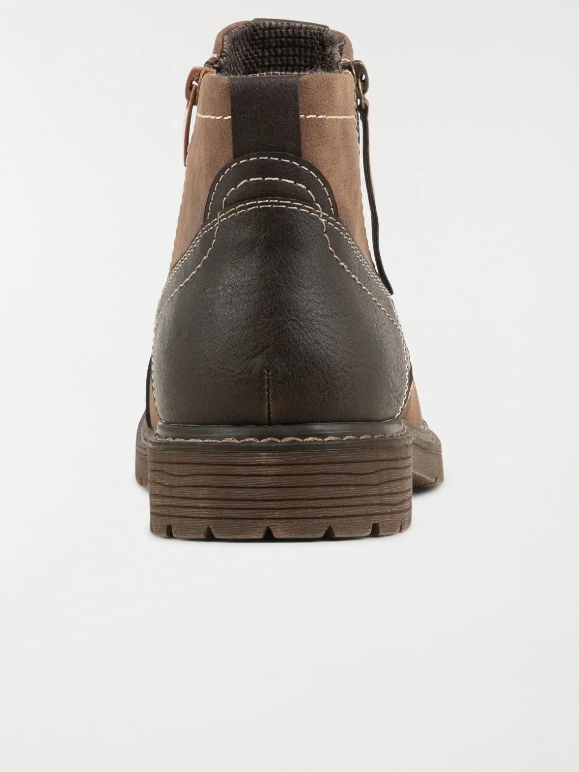 Boots zippées marrons homme (40-45)