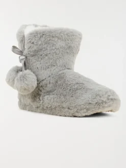 Botte chausson grise femme (36-41)