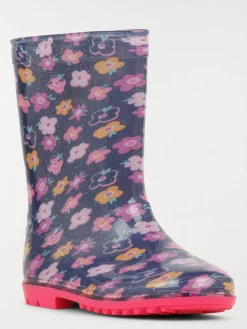 Botte de pluie fleurie fille (22-30)