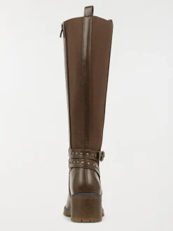 Bottes à talon marrons femme (36-41)