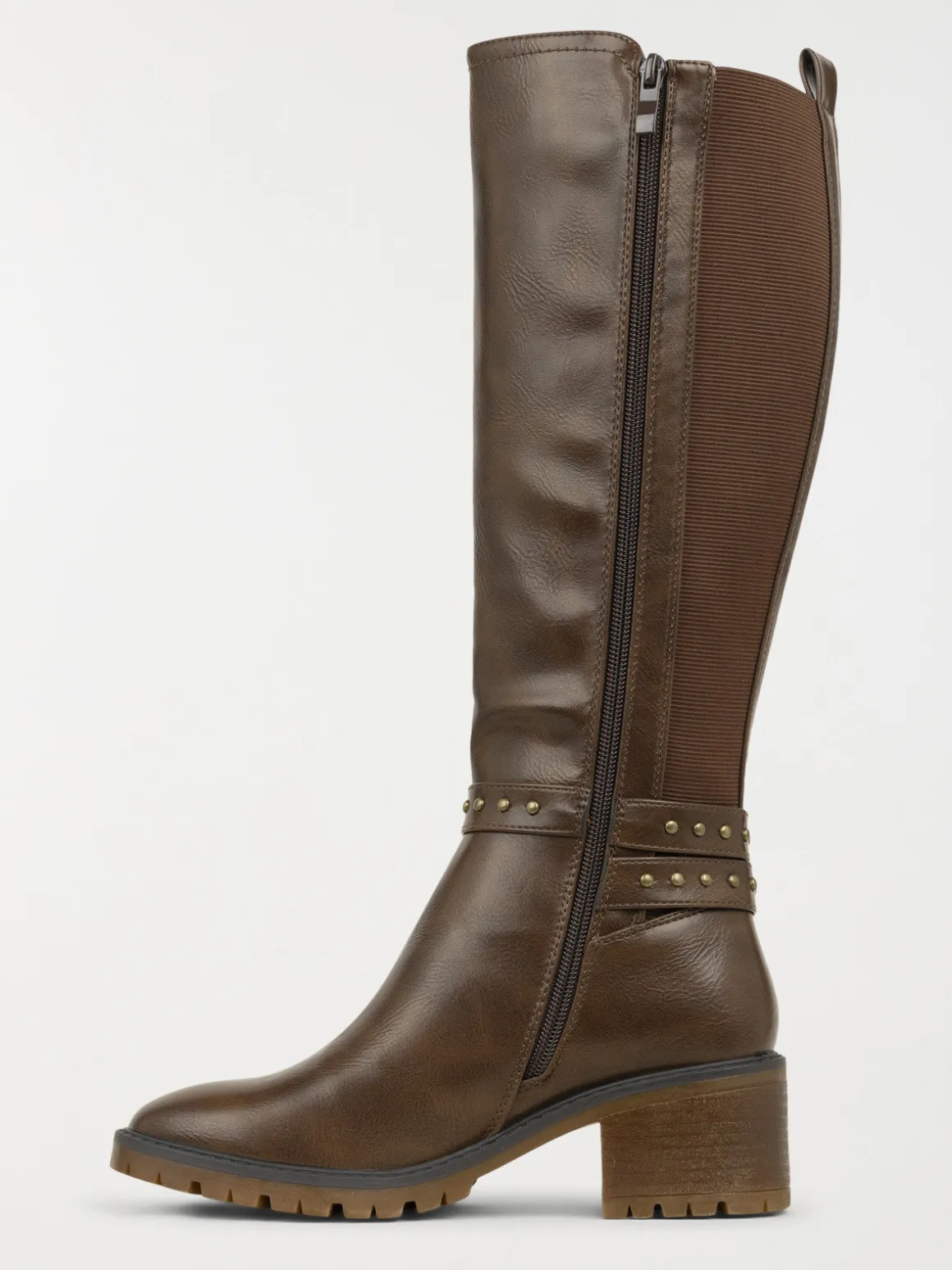 Bottes à talon marrons femme (36-41)