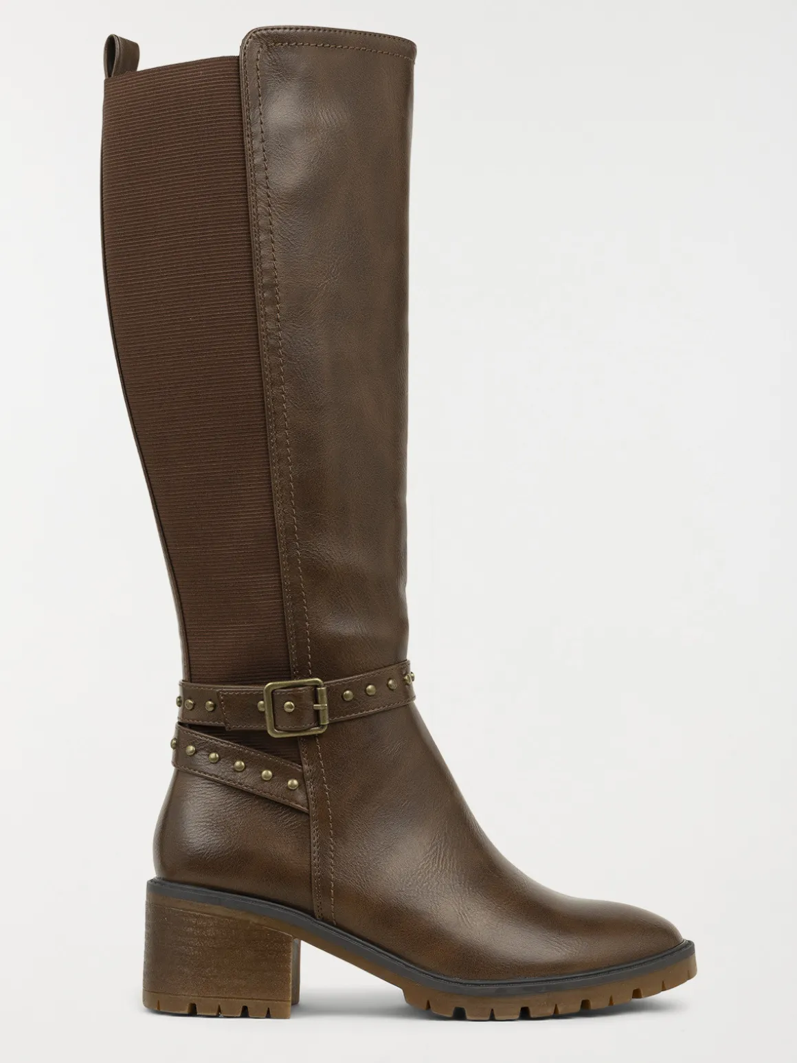 Bottes à talon marrons femme (36-41)