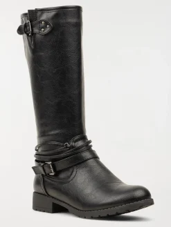 Bottes coloris noir femme (36-41)